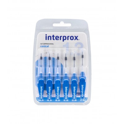Dentaid Cepillo Interdental Interprox 1.3 Conical Recto Azul 6 Unidades