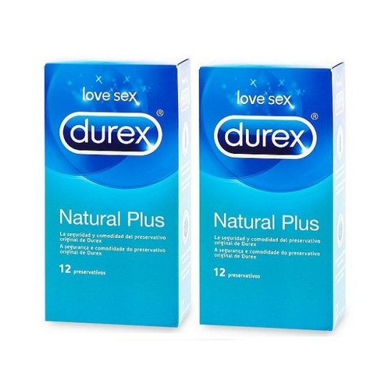 Durex Natural Plus 12U Duplo